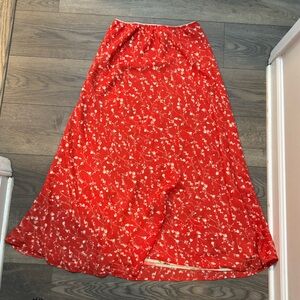 Chic Floral Maxi Skirt